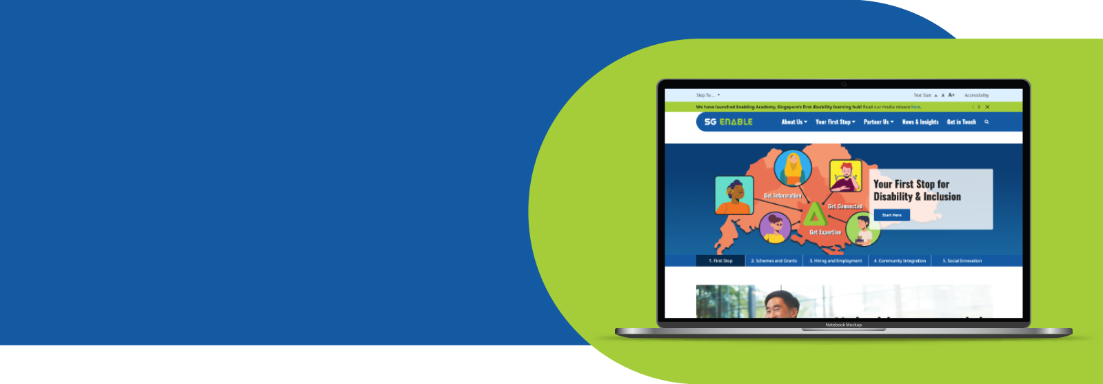 SG Enable  Website UX and UI Design